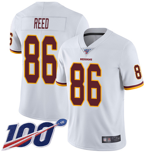 Washington Redskins Limited White Men Jordan Reed Road Jersey NFL Football 86 100th Season Vapor